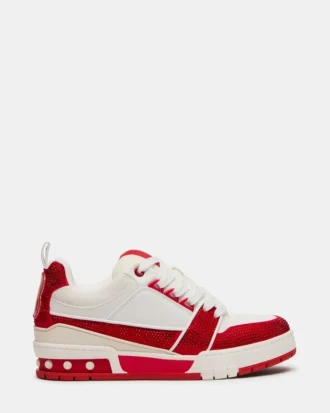 Skater Röd/Vit Strass