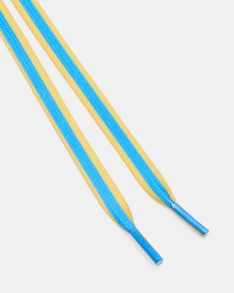 Skosnören och berlocker Blå/Gul