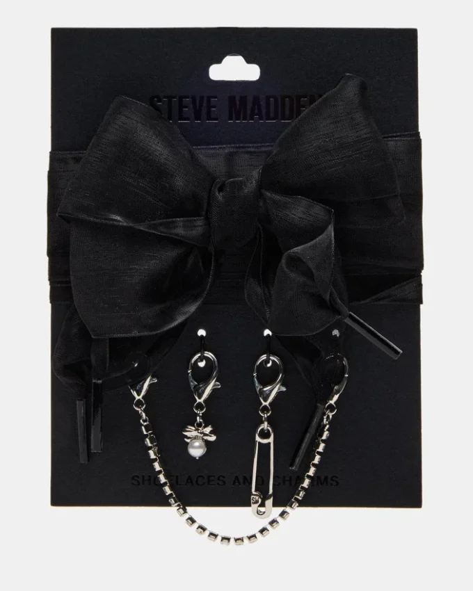 Skosnören och berlocker Svarta Skosnören och berlocker Svarta