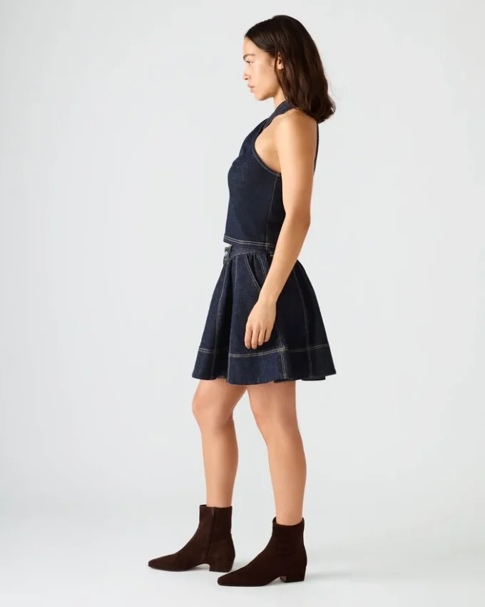 Sloan denimkjol i bläck