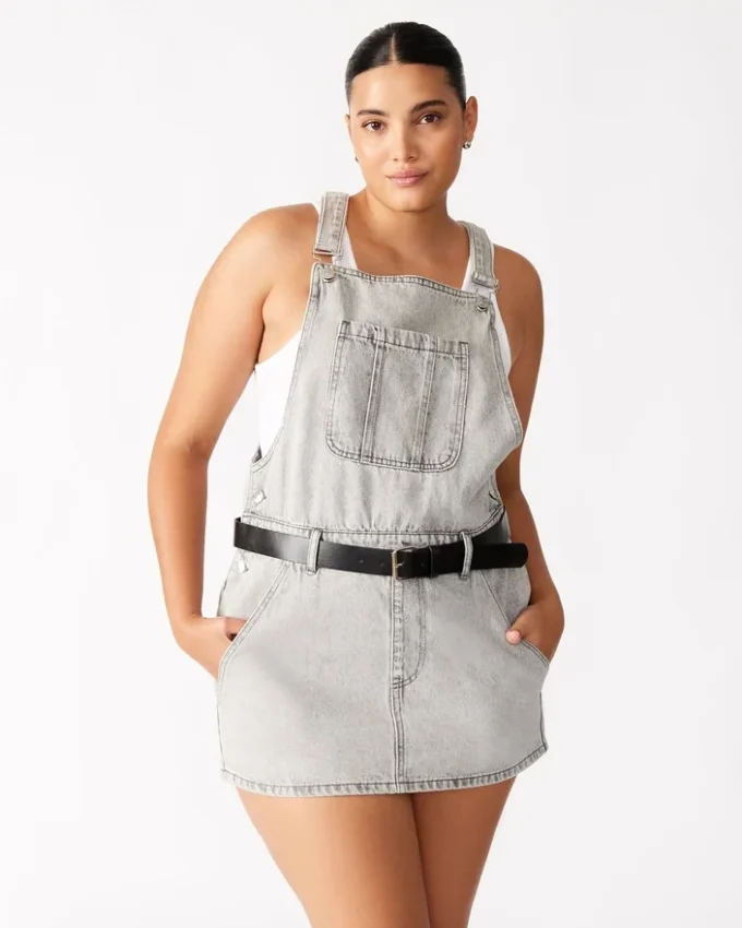 Tamia-klänning Ljusgrå