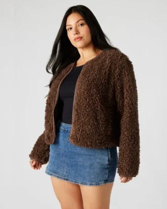 Teddyjacka brun