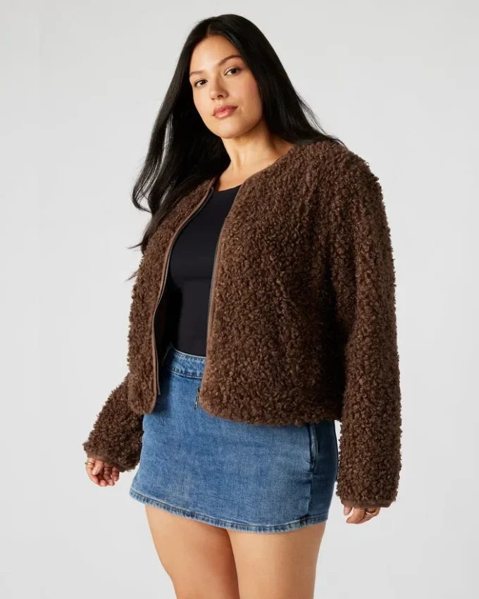 Teddyjacka brun