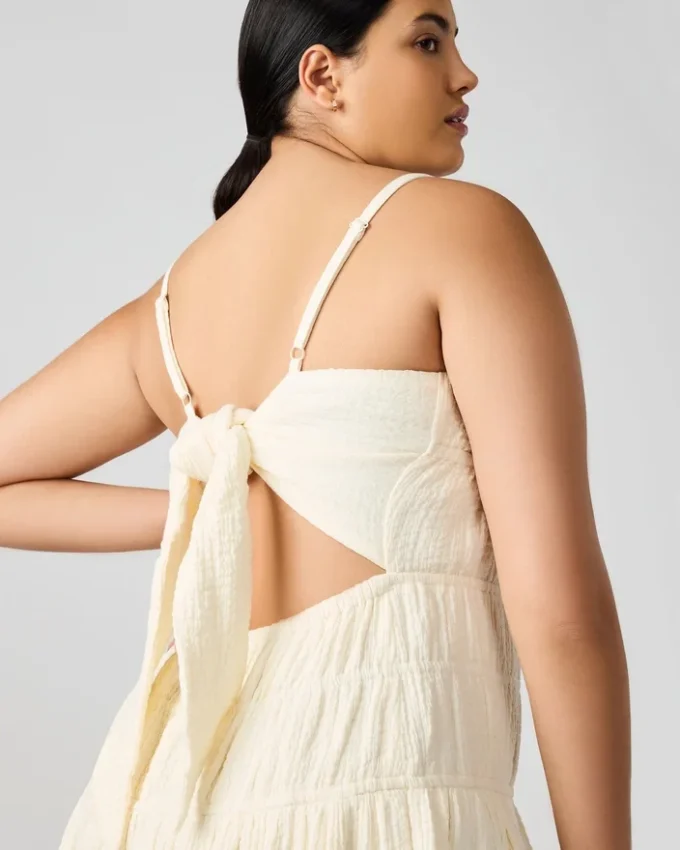 Toby-klänning, elfenben