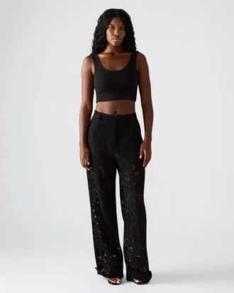 Tre Lace Pant Black