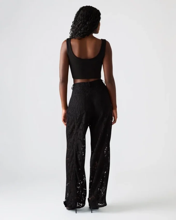 Tre Lace Pant Black