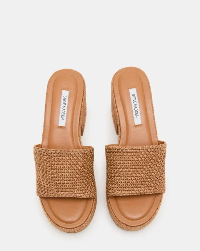 Trippy Cognac Raffia