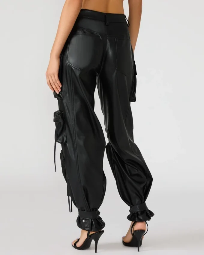 Veganläder Duo Pant Black